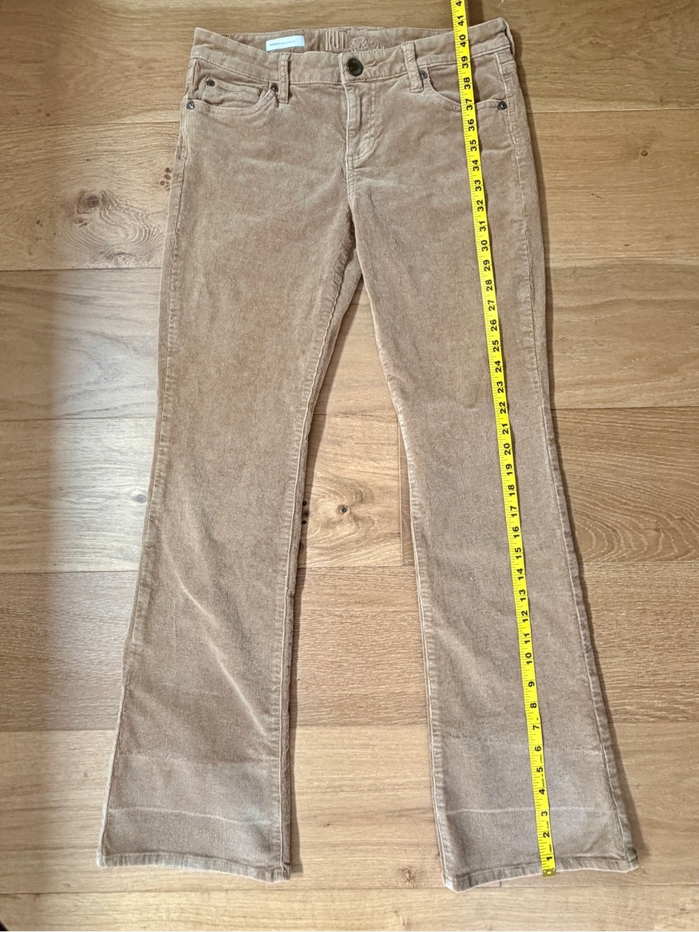 Kut from the Kloth Farrah Baby Bootcut Corduroy Pants Size 8 Flare Academia Y2K - Picture 10 of 13